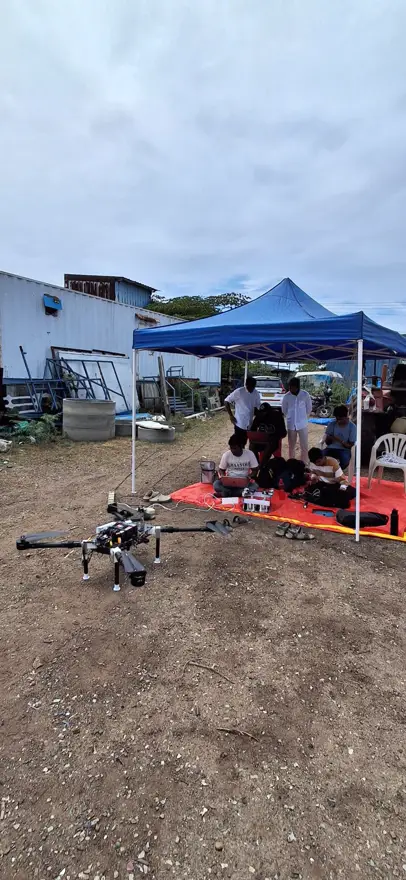 Outdoor flight testing at IIT Madras